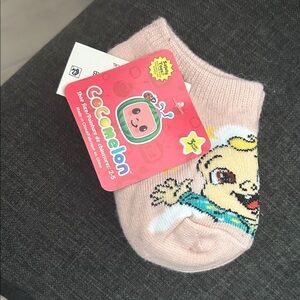 NEW 🆕 Cocomelon Pink Baby Socks 3 pairs